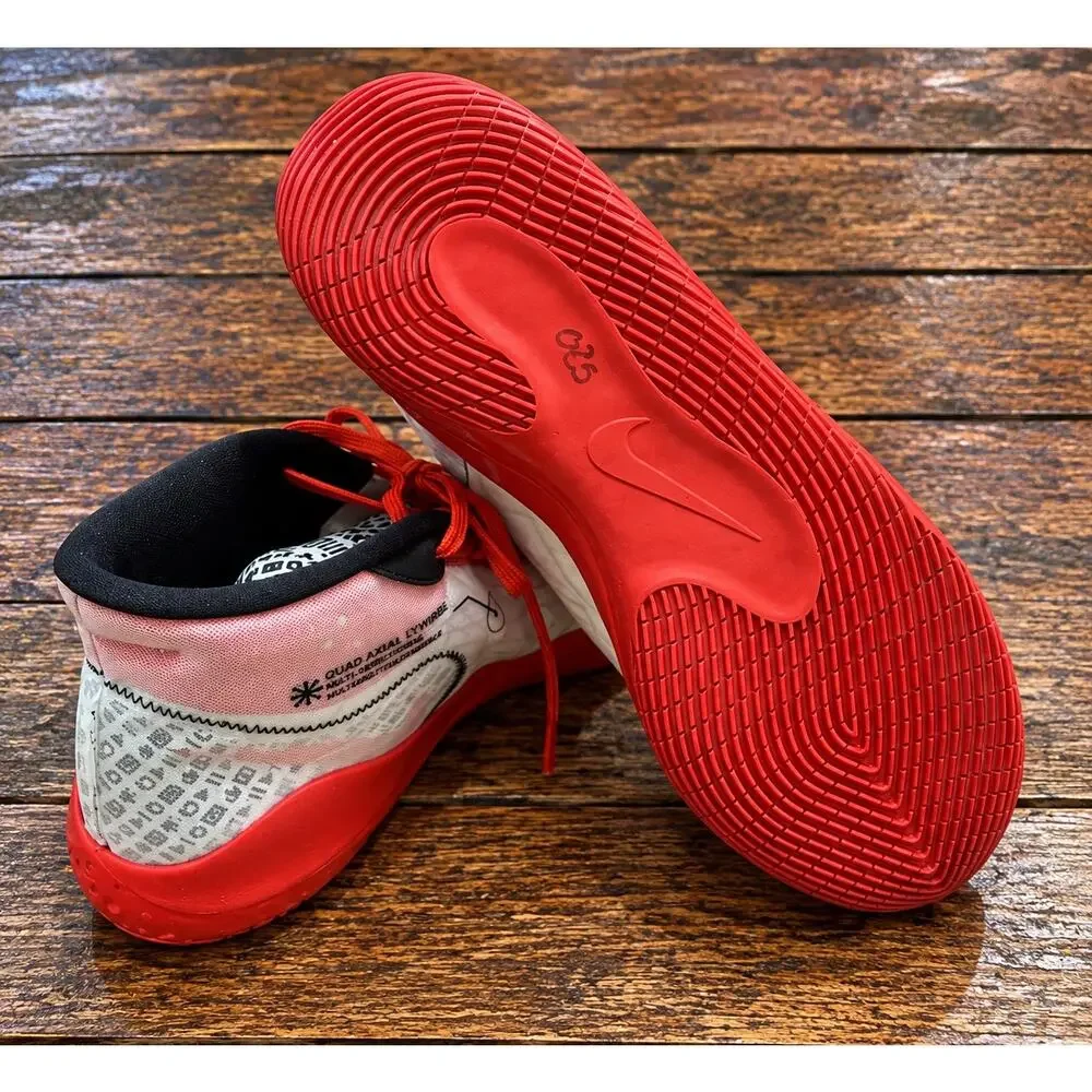 Nike KD 12 YouTube Kevin Durant Men’s Size 12 Red White Black Basketball Shoes